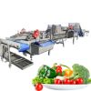 Vegetables and fruits cleaning line vegetable diced bubble washing machine dewater machine