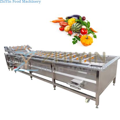 Commercial Fruit and Vegetable Washer Industrial vegetable Bubble washing machine Diced fruits and vegetables cleaning machine