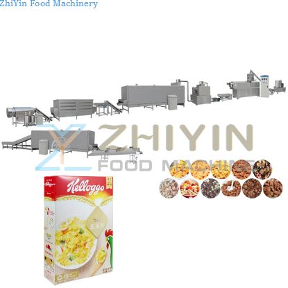 340 Stainless Steel puffing food production line corn chip making machine snacks Food Making Machine