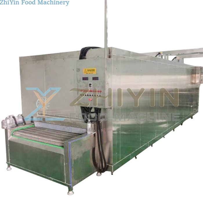 Industrial Food Freezing Machine Tunnel Quick-Freezing Potato Fries Chips Vegetable IQF Machine