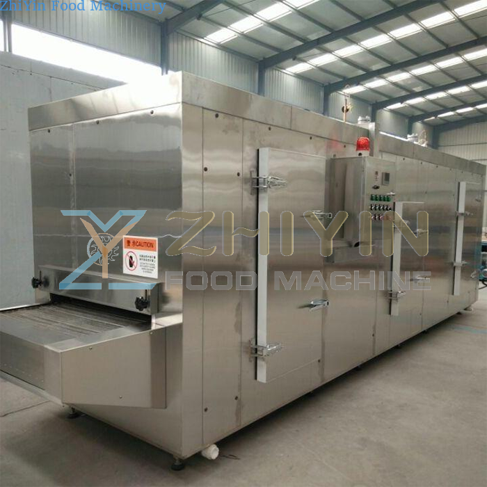 Dumpling seafood fluidized quick-freezing machine, tunnel type low temperature freezer industrial IQF machine