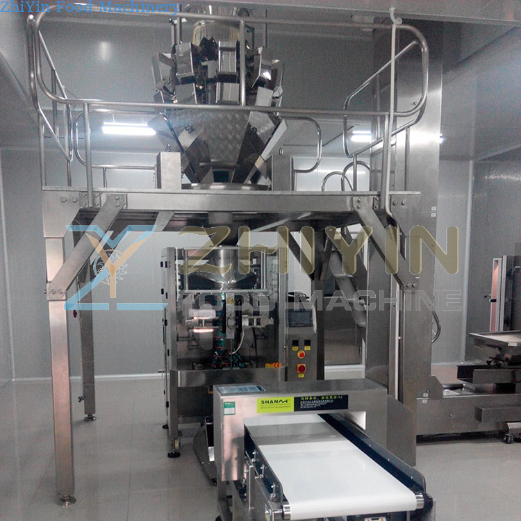 Automatic Weighing and packing machine for snack potato chips 20g 60g Extruded cornflake packaging