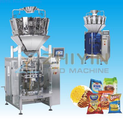 Applications-Automatic Packing Machine 520W Snacks Chips Packaging machine