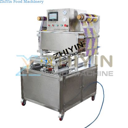 Automatic Box Atmosphere Vacuum Packing Tofu Vacuum Filling Nitrogen Box Sealing Machine Seasoning Lock Fresh Box Filling Machine