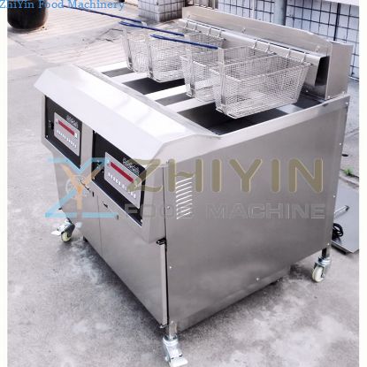 Double Cylinder Deep Fryer Stainless Steel Double Cylinder Deep Fryer Large Capacity Electric Heating Frying Machine