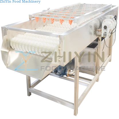 Automatic roller root vegetable cleaning machine Fruit waxing and polishing machine