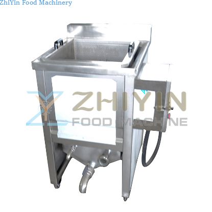 Gas Heating Potato Chips Frying Machine For Starters Automatic Snacks Onion Fryer