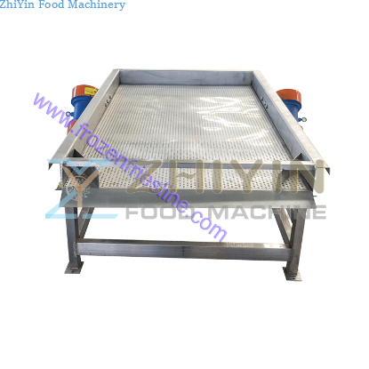 Vibration deoiler for fried food  French fries deoiling machine vibration dewatering machine for vegetables