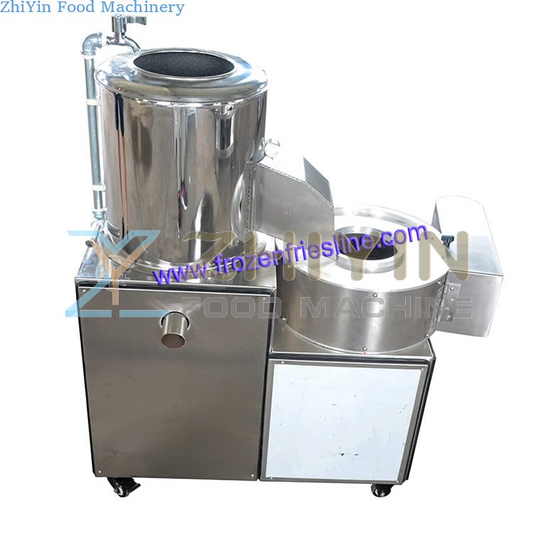 Automatic electric potato peeler and cutter machine potato washing peeling sllicing machine