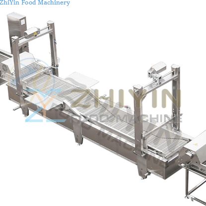Sweet Potato Chips Frying Production Line, Automatic Potato Chips Fried Processing Machine