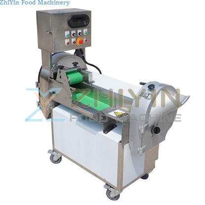 Fully Automatic Vegetable Cutting Machine Commercial Double Head Dicing Shredding Slicer Multifunctional Fruit And Vegetable Cutting Machine