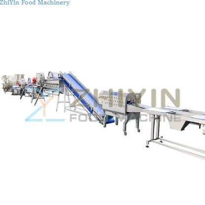 Vegetable Cleaning And Processing Line, Vegetable Cleaning And Dewatering Machine