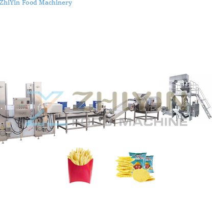 Automatic Potato Chips Production Line Potato Chips Slicing Fryer