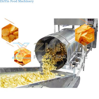Potato Chips Making Line Potato Cutting Machine And Frying Machine 100-2000kg/hour