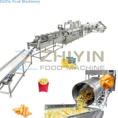 Potato Chips Production Line Automatic French Fries Potato Chips Making Line 