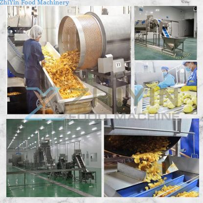 Potato Chips Frying Machine Automatic Potato Chips Production Line 200-2000kg/hour