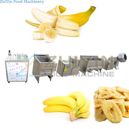 50kg/hour Banana Chip Frying Production Line Semi-automatic Banana Chip Processing Machine