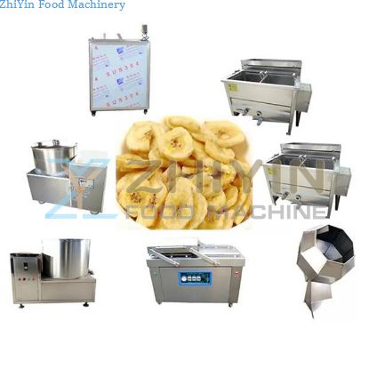 Semi-automatic Banana Chips Frying Machine Banana Chips Cassava Chips Sweet Potato Chips Processing