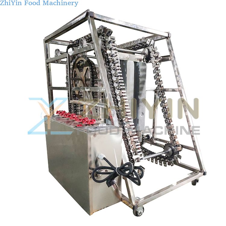 Automatic barbecue machine LPG heating 65 strings of barbecue 104 strings of barbecue stick batch barbecue machine