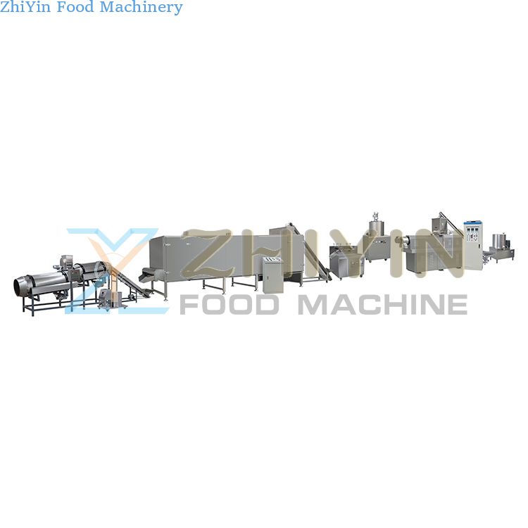 Sandwich rice cracker puffing extruder doughnut processing line