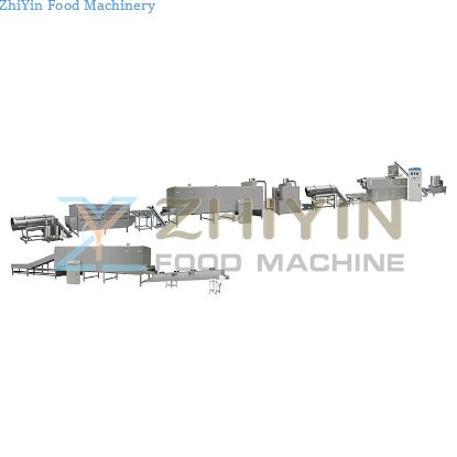Automatic Corn Flakes Breakfast Cereal Processor Puffed Food Machinery