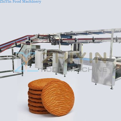 Fully Automatic Cookie Processing Nut Crispy Dessert Biscuit Machine French Biscuit Production Line Automatic Cookie Forming Equipment Children's Breakfast Biscuit Production Machine