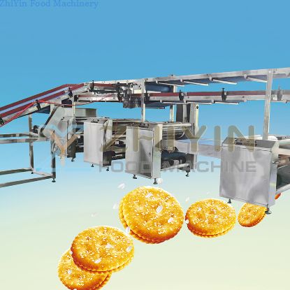 French Chocolate Sandwich Biscuit Production Line Cookie Tough Biscuit Automatic Forming Biscuit Processing Equipment Biscuit Production Machine