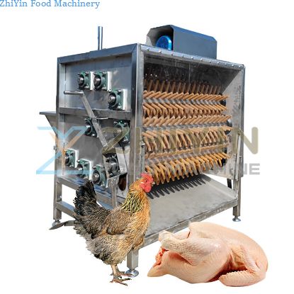 Chicken Duck And Goose 9 Roller Stainless Steel Hair Removal Machine Automatic Poultry Hair Plucking Machine Customization