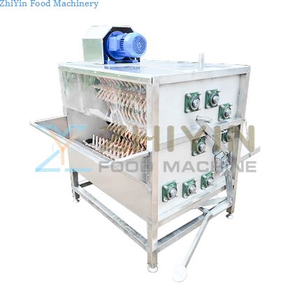 Poultry Slaughtering And Hair Removal Equipment Fully Automatic Integrated Chicken And Duck 9 Roller Hair Removal Machine