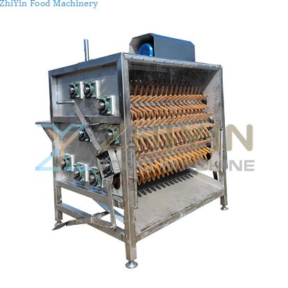 Fully Automatic Poultry Plucking Equipment 9-Roller Plucking Machine Chicken Duck Geese Slaughtering Depilating Machine