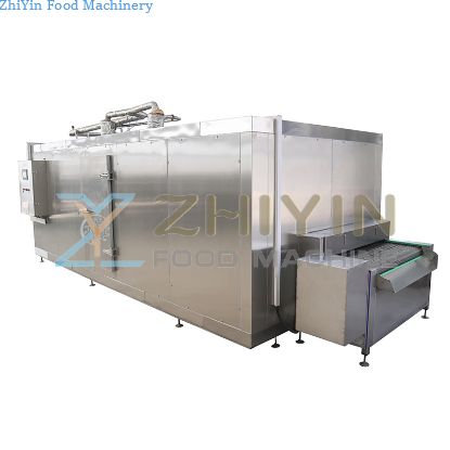 Vegetables Fruit Shrimp Tunnel Quick Freezer Quick Frozen IQF Tunnel Blast Low Temperature Quick-freezing Machine