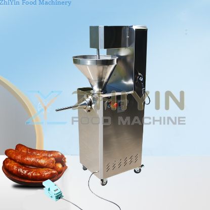 Electric Automatic Sausage Filling Machinery Maker Industrial Beef Fish Filling Capacity 300kg Sausage Stuffer Filling Machine