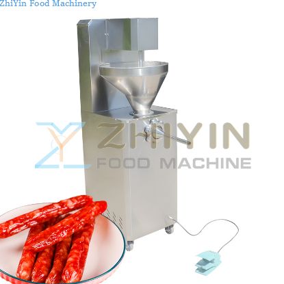 Automatic Electric Sausage Filling Machine Stuffing Tying Mixer Manufacturing Industrial Russian Meat Sausage Filler Machine