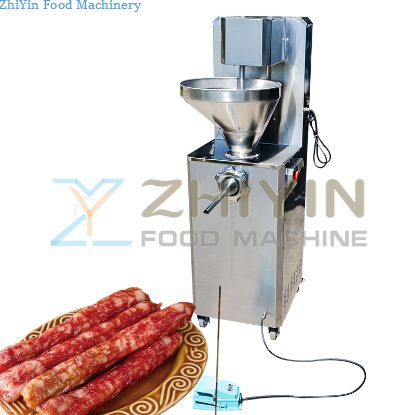 Electric Sausage Filler Machinery Sausage Processing Mixer Hydraulic Bind Sausage Single Head Enema Machine