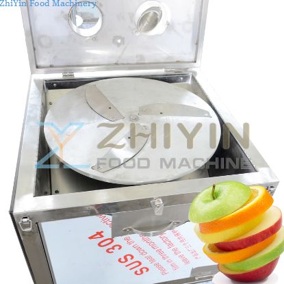 Apple Banana Chips Fruit Slicer Root Vegetable Vertical Feeding Slicing Equipment Root Vegetable Cutting Machine