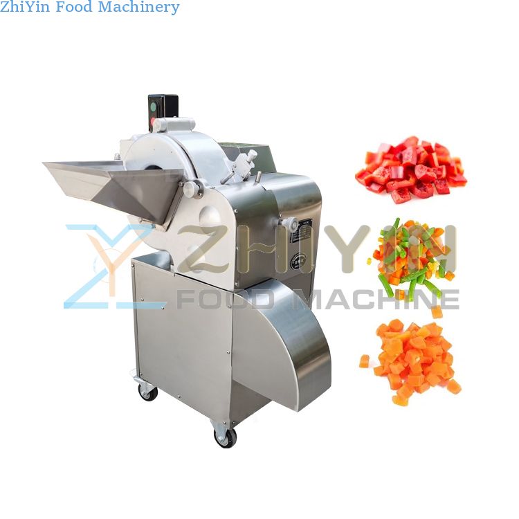 Industry Commercial Vegetable Cutter And Dicing Machine Root Vegetables Cutting Machine Ginger Carrot Onion Diced Processing Machine