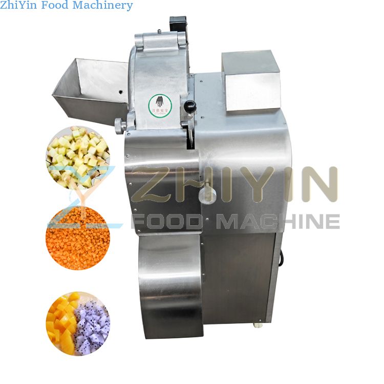 Industry Electrical Vegetable Dicing Machine Root Vegetables Fruit Ginger Carrot 7mm 14mm Diced Vegetable Cutting Machine