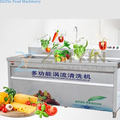 304 Stainless Steel Commercial Fruit Washing Machine Diced Vegetable Fruit Washer Equipment Citrus Fruit Cleaning Machine