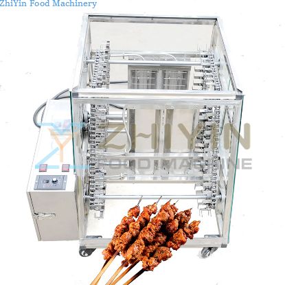 Commercial Hotel Restaurant Dedicated Smokeless Meat Skewers Electric Heating Barbecue LPG Gas Barbecue Machine Customization