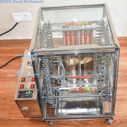 Fully Automatic Meat Skewers Barbecue Machine Hotel Restaurant Kitchen Special 4kw Electric Heating Barbecue Machine Mutton Skewers Barbecue Machine Equipment Customization