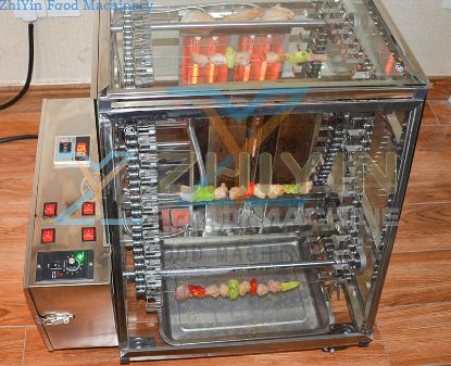 Fully Automatic Meat Skewers Barbecue Machine Hotel Restaurant Liquefied Gas Heated Meat Skewers Barbecue Machine Home Electric Heating Barbecue Machine Customization