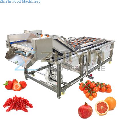 Surf Type Bubble Cleaning Machine For Root Vegetable Fruits Cleaning Equipment Vegetable Fruit Diced Bubble Washing Machinery