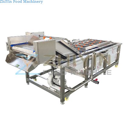 Diced Root Vegetable Bubble Washing Machine Fruits Cleaning Equipment Vegetable Fruit Diced Bubble Washing Machinery