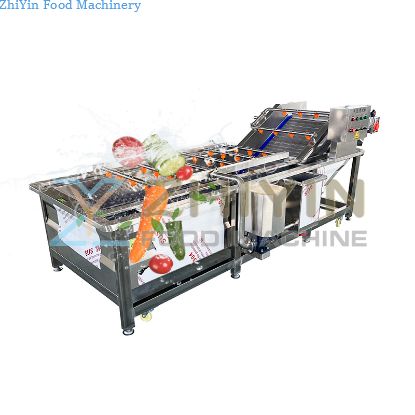 Root Vegetable Cleaning Processing Equipment Leaf Vegetables Frozen Seafood Thawing Tamarisk Bubble Washing Cleaning Machinery