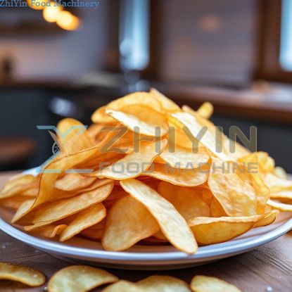 Automatic Potato Chips Making Line Potato Chips 1000kg/hour Frozen French Fries Processing Machine