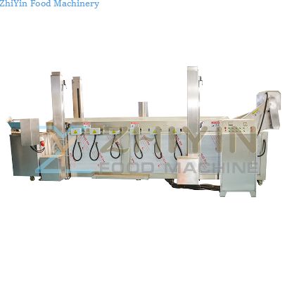 Sweet Potato Chips Frying Making Machinery French Fries Bananas Chips Deep Fried Puffed Snack Food Frying Processing Equipment