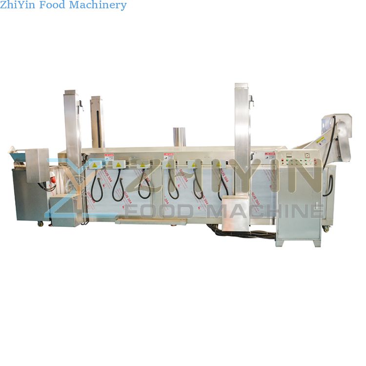 Sweet Potato Chips Frying Making Machinery French Fries Bananas Chips Deep Fried Puffed Snack Food Frying Processing Equipment