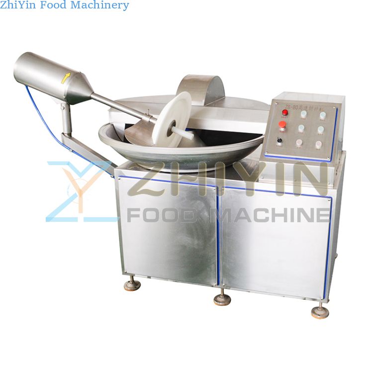 Full Automatic Sausage Minced Meat Dumplings Stuffing Machine with Meat Bowl Cutter Beef Ball Cutter Choppeing Mixer Machine