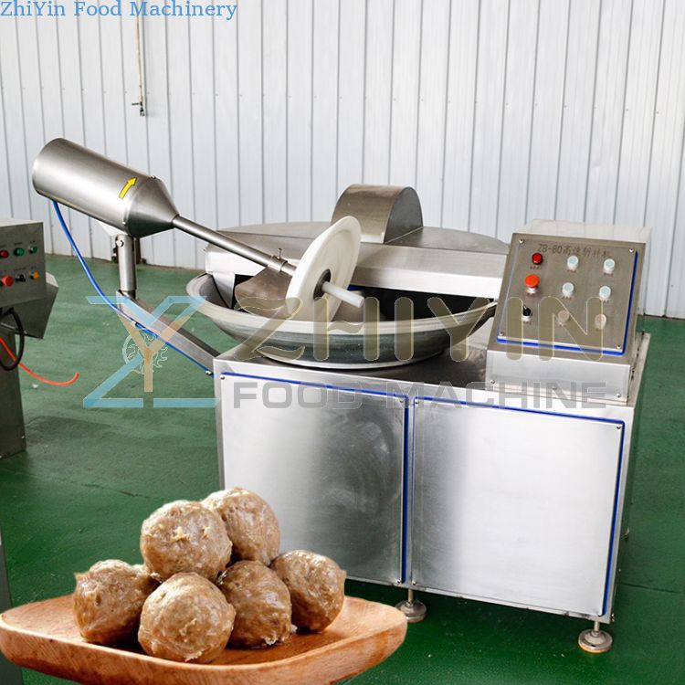 SUS304 Full Automatic Meat Bowl Chopper Meat Bowl Processing Cutter Beef Ball Cutter Choppeing Mixer Meat Product Making Machine