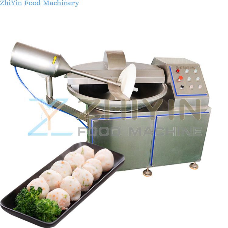 Meat Mud Bowl Cutter Grinder Pork Mincing Machine Meat Bowl Making Chopping Mixer Cabbage Shredder Carrot Shredder Machinery